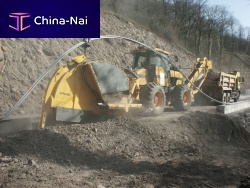 Rockwheel trencher 300Prubber-tired