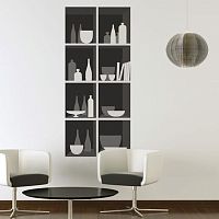 Wall-mounted decorative panel SHELVES#1coverhigh-resistancepaper