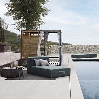 Canopy garden bed ALCOVAdoublecontemporaryreclining