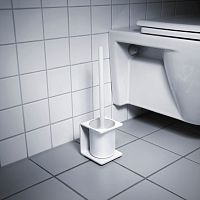 Aluminum toilet brush floor