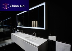 Double washbasin cabinet K.FLYwall-hungCorian®contemporary