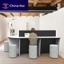 Contemporary high bar table PRELUDElaminatemelamineoval