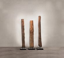 Floor-standing lamp OLD TIMES 1coppersolid woodoriginal design