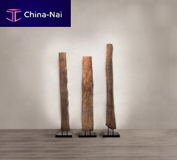 Floor-standing lamp OLD TIMES 1coppersolid woodoriginal design