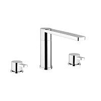 Double-handle washbasin mixer tap Glamcountertopstainless steelbathroom