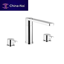 Double-handle washbasin mixer tap Glamcountertopstainless steelbathroom