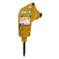 Hydraulic breaker vertical