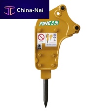 Hydraulic breaker vertical