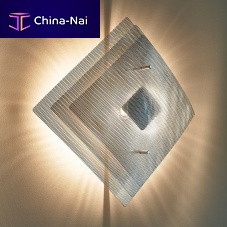 Contemporary wall light ECLIPSE N�8Aoutdoorpolished stainless steelsquare