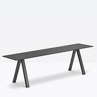 Contemporary bench arki-bench ARKBsteellaminatewithout backrest