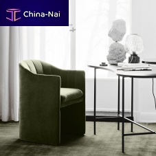 Contemporary chair LOAFER indoorfabricleather
