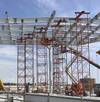 Facade scaffolding tower SIMPLEX HDmodular