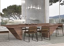 Contemporary dining table PAR.XRwalnutMDFrosewood