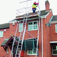 Fixed scaffolding tower Solar Platformfacademodular