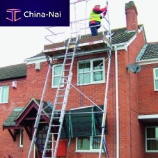 Fixed scaffolding tower Solar Platformfacademodular
