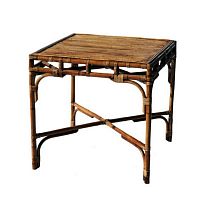 Contemporary table RATTAN SIDE TABLE AND TABLErattanrattan baserectangular