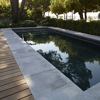 Natural stone swimming pool coping AUBEROCHE MANGANESE - RUSTIQUEnon-slipcorner