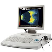 On-platform, tabletop ultrasound system ODM-2200for ophthalmic ultrasound imagingB/W