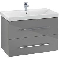 Wall-hung washbasin cabinet AVENTO : A89100woodencontemporarywith drawers