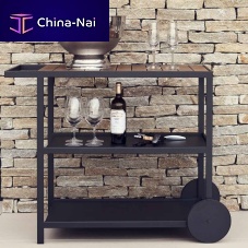 Home service trolley by Broberg & Ridderstrle gardenstainless steel