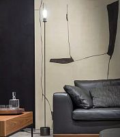 Floor-standing lamp Nottilucatitaniumglasscontemporary