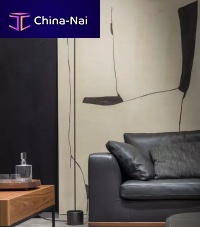 Floor-standing lamp Nottilucatitaniumglasscontemporary