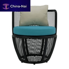 Contemporary armchair Calypsofabricaluminumaluminum