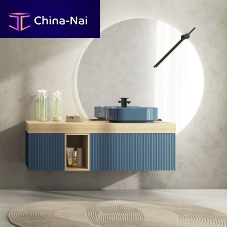 Wall-hung washbasin cabinet RT08 RigatooakHPLcontemporary
