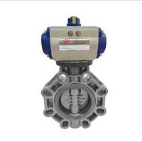 Butterfly valve pneumaticfor controlfor water
