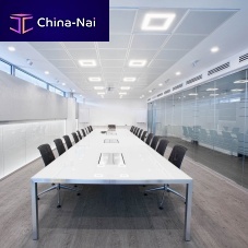 Contemporary ceiling light FLATsquaremetalpolycarbonate