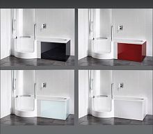 Rectangular bathtub surround TWINLINE: 1glass