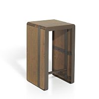 Contemporary bar stool TAPEwoodensteel base