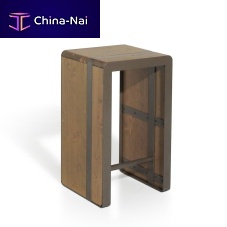 Contemporary bar stool TAPEwoodensteel base