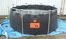 Water tank Star used oiltemporary storagewith frame