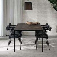Contemporary table VIPP972 LARGEwoodenstainless steelpowder-coated steel