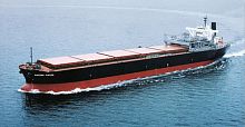 Coal carrier cargo ship