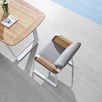 Contemporary dining chair WINGoutdoorSunbrella®wooden