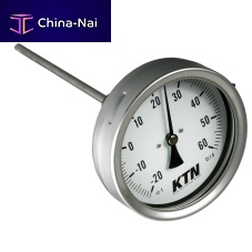 Bimetallic thermometer 91 Adialinsertionstainless steel