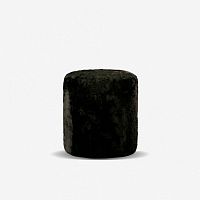 Contemporary stool LOLLY CURLYleatherfabricfabric base