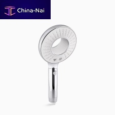 Round hand shower SpaVivarectangularchromed metalbrass