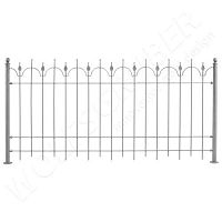 Fence with bars Elementiresidentialsteelstraight
