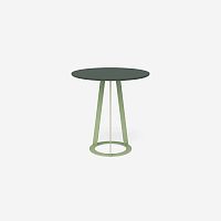 Contemporary table Plat-O Round 2Dekton®stainless steel baseround