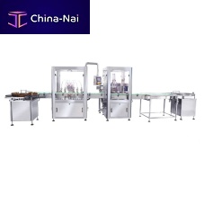 Automatic filling machine for glass bottlesfor liquidscapping machine