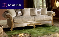 Sofa bed TREVItraditionalcottonbrown