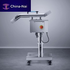 Vibrating conveyor for the pharmaceutical industrymobilehorizontal