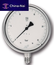 Dial pressure gauge MR-RFMthreadedglassstainless steel