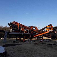 Process screener vibratingmobilefor bulk materials