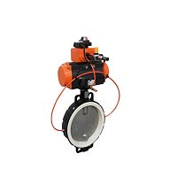 Butterfly valve V101-SCpneumatically-operatedshut-offwafer