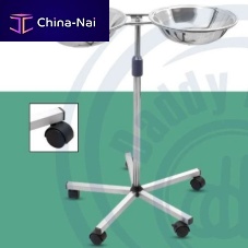 Double bin surgical bowl stand D-F-60 stainless steel
