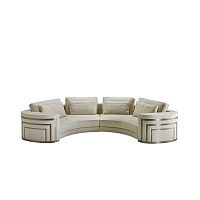 Semicircular sofa Oceancontemporaryfabricbeige